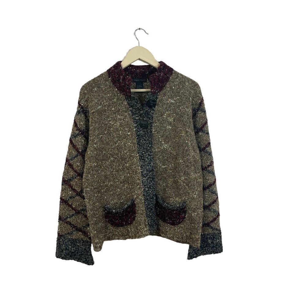 Nomadic Traders Large Sweater Button Cardigan Acrylic Blend Womens